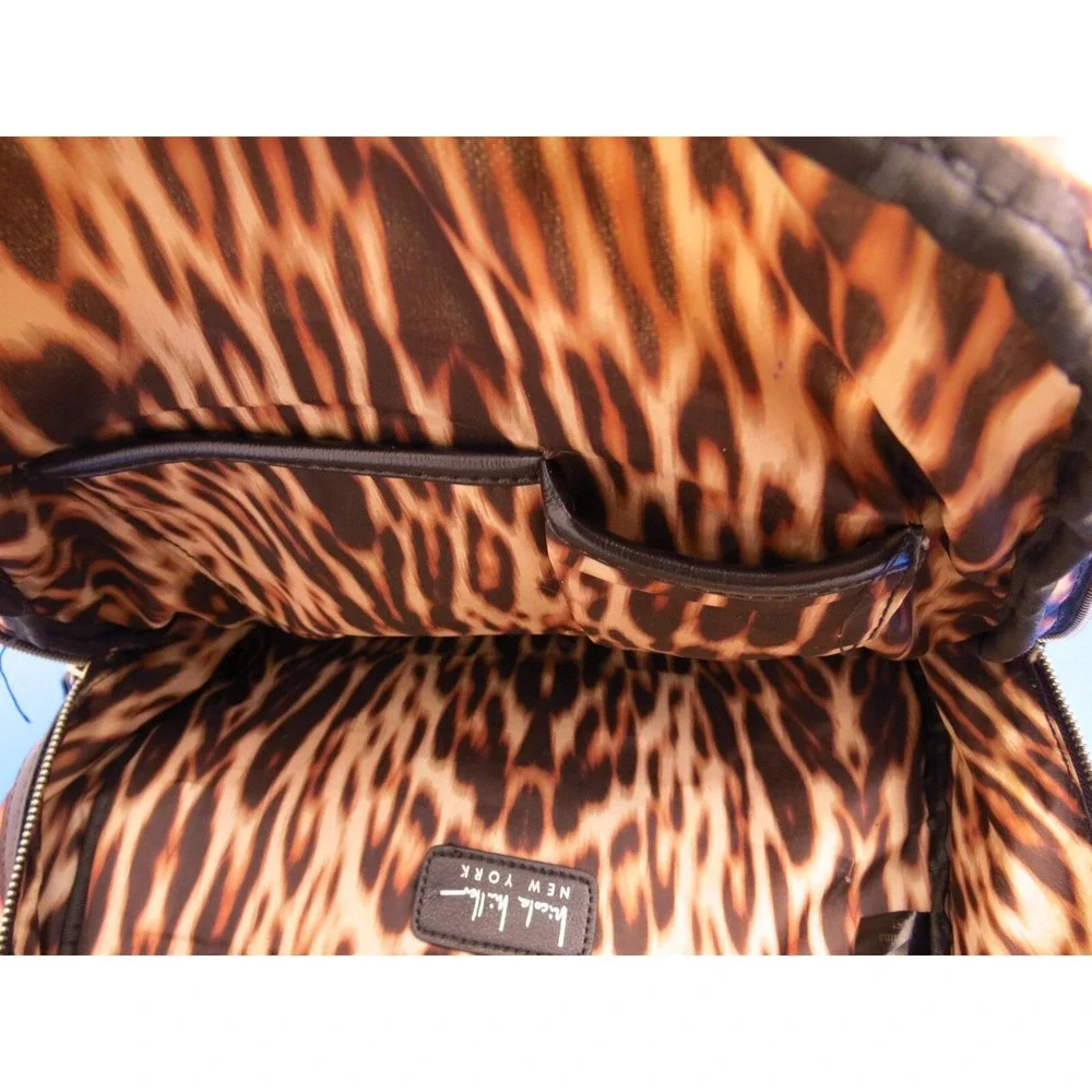 Nicole Miller Leopard Print Backpack 12